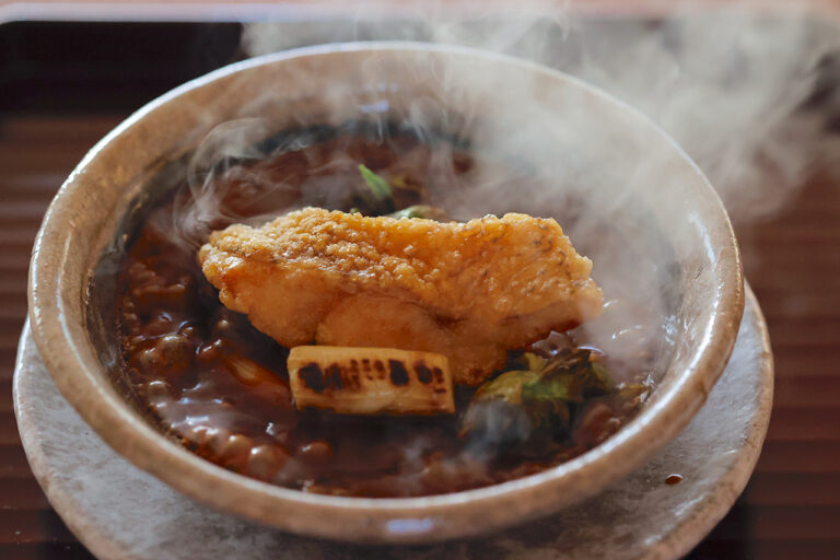廣澤の料理（蕗醬肥魚）