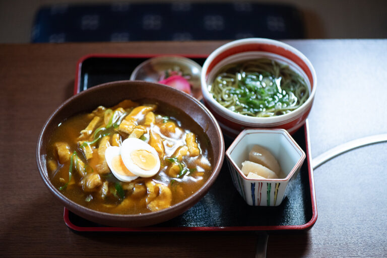 招福亭のあげカレー丼セット