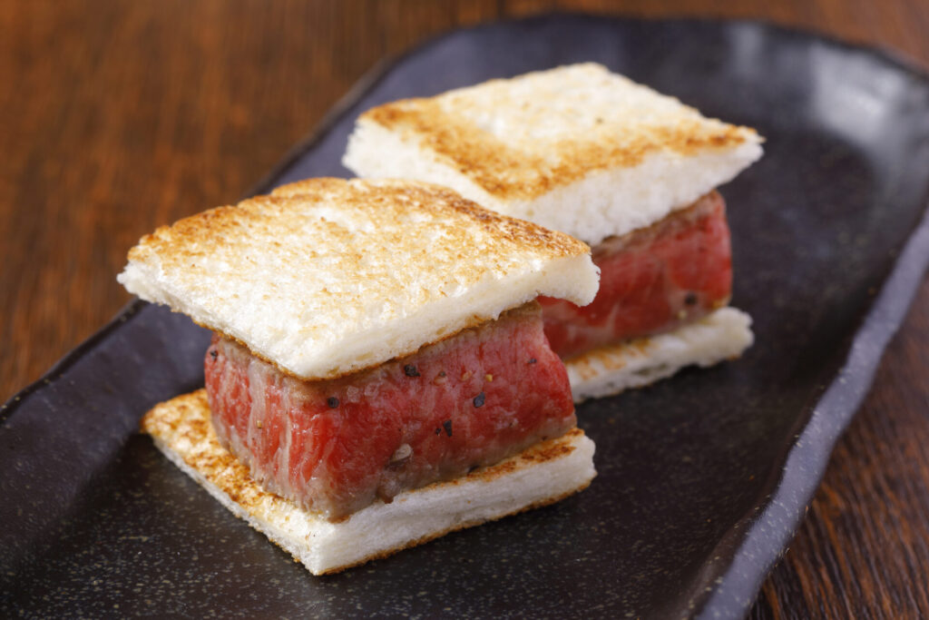 Kyo Yakiniku Hiroshi's Chateaubriand Sandwich