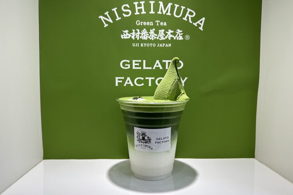 Matcha Latte Float at Nishimurabanchaya Honten GELATO FACTORY