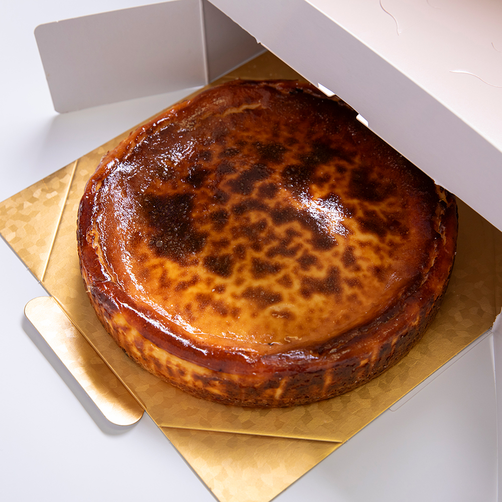 京都fiveran監修 濃厚人気のバスクチーズケーキ 大きめ7号サイズ