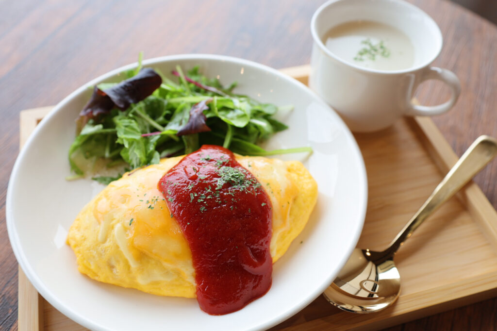 Riva Cafe's Omelette Rice