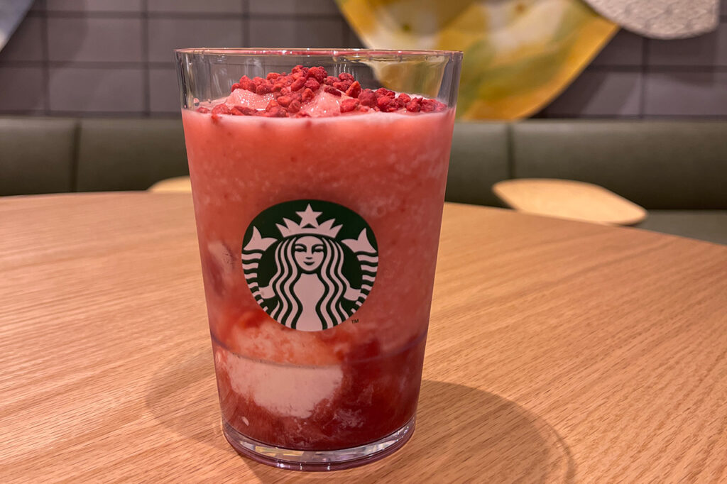 Strawberry & Passion Tea Frappuccino