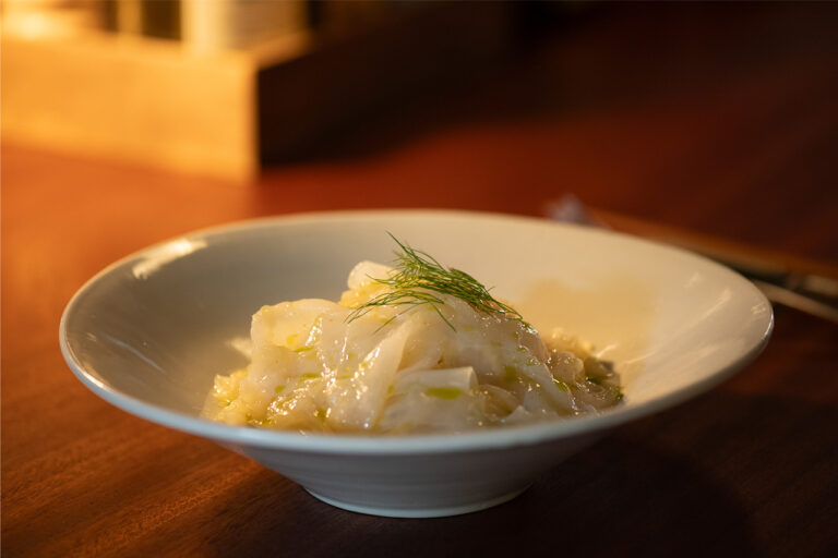 Pasta with Syn Sode Squid and Salted Lemon Fish Sauce Butter