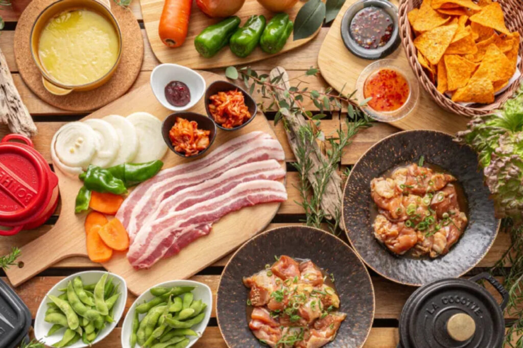 URBAN EARTH BBQ　ビアガーデン　料理