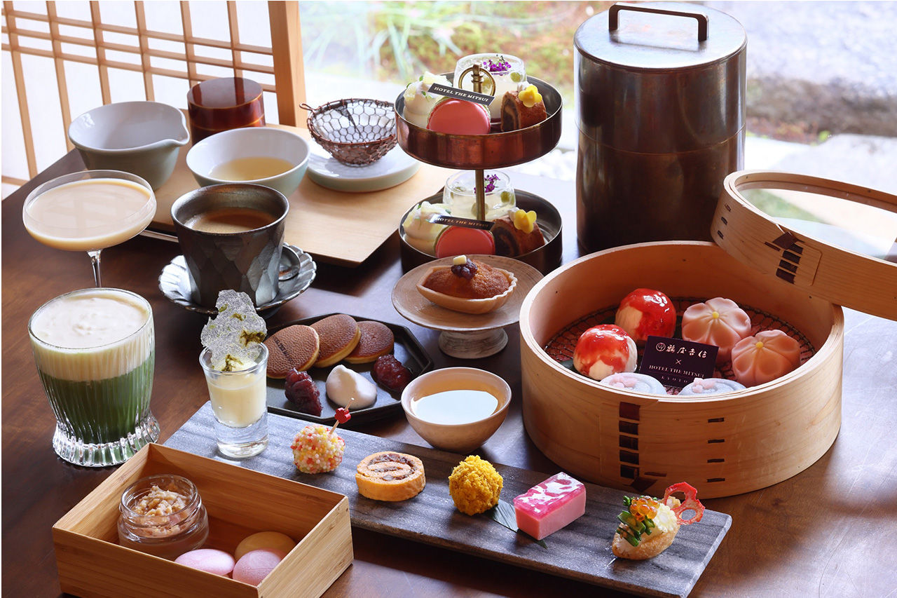 二条城近くの［HOTEL THE MITSUI KYOTO］で［鶴屋吉信］とコラボした和