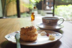 出町柳の隠れ家カフェ［香灯路珈琲］の焼きたてスコーン
