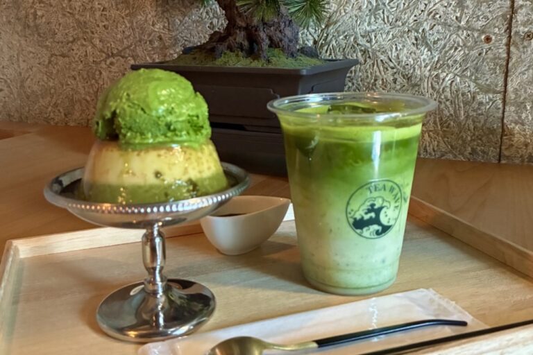 tea wave 抹茶プリン 抹茶ラテ