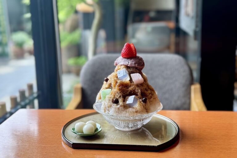 月ヶ瀬のあんみつ氷