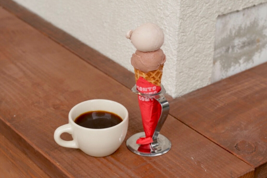 conto アイスクリーム、コーヒー