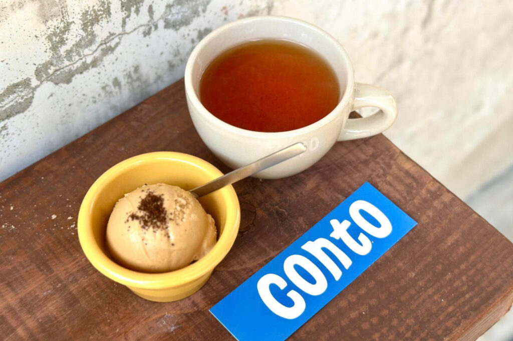 conto　和紅茶　アイスクリーム