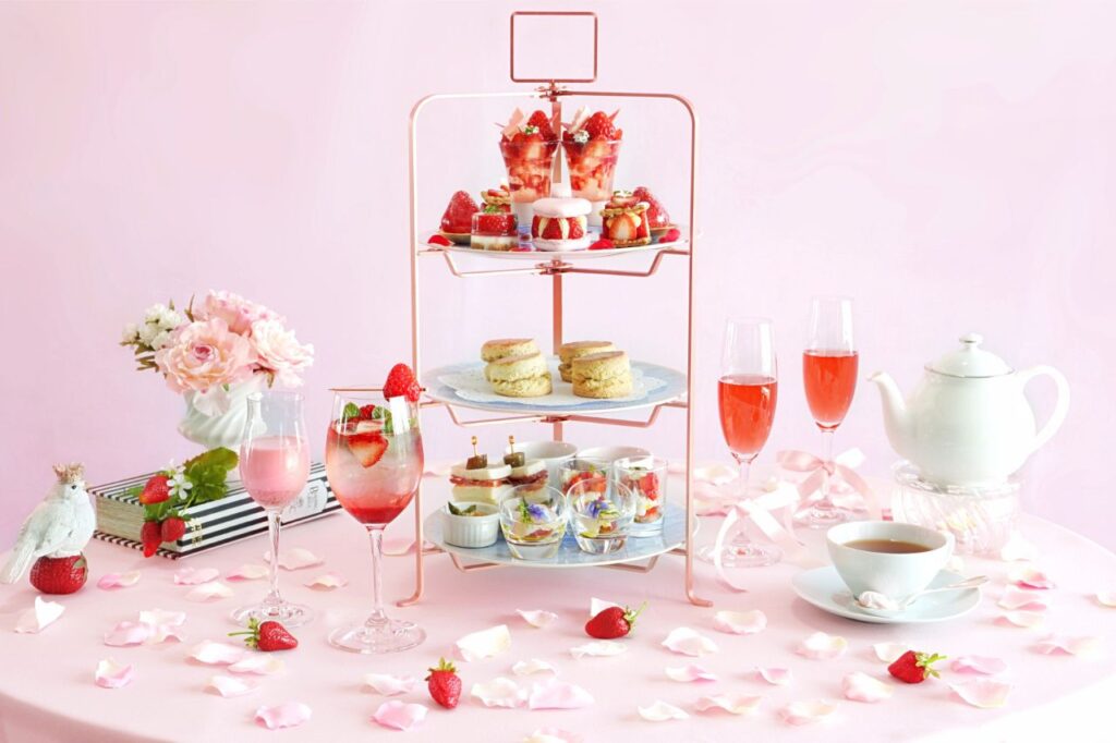 ART MON ZEN KYOTO Strawberry Garden ― Bloom Pink Afternoon Tea ―