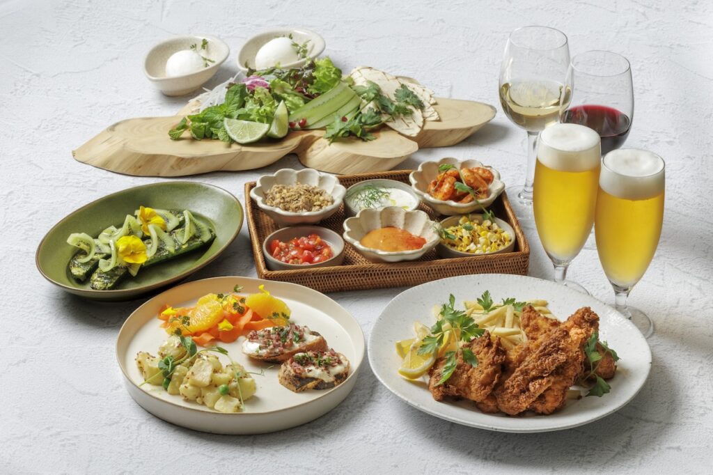 ヒソップのビアガーデン料理