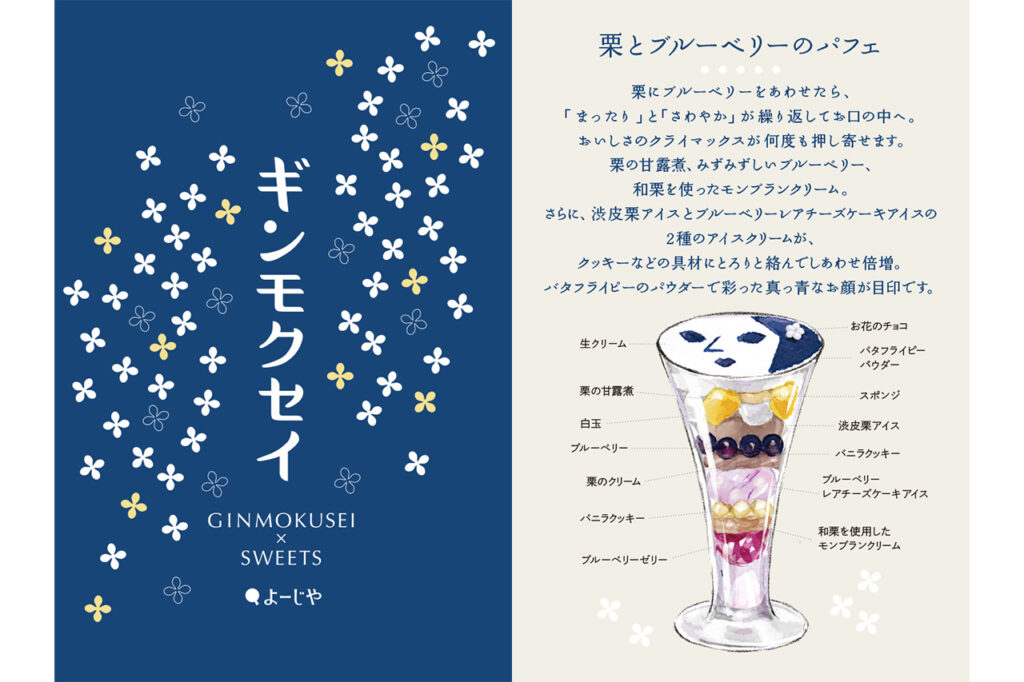［よーじや］青い栗パフェ