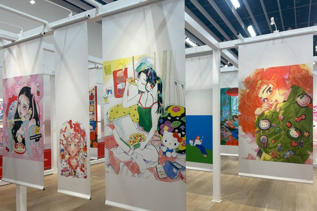 ハローキティ展の展示