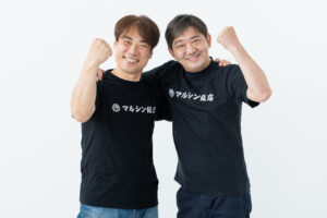 マルシン飯店 前川さんとメッセンジャー黒田さん