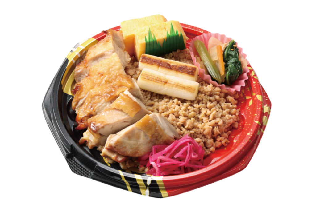 お惣菜のまつおか　とり三昧丼（径18cm）864円