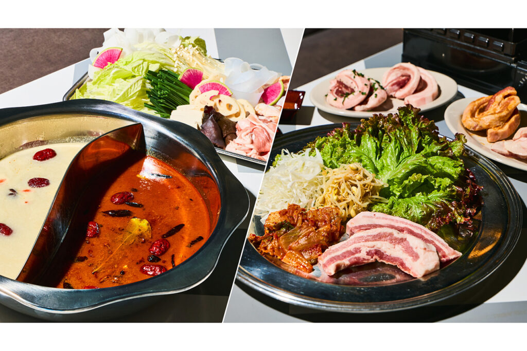 TOWERLAND –ROOFTOP BAR & BBQ–　薬膳火鍋、サムギョプサル