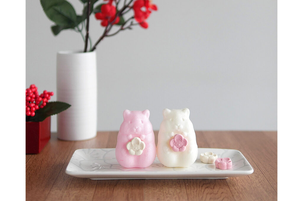 ハムスターモナカ紅白