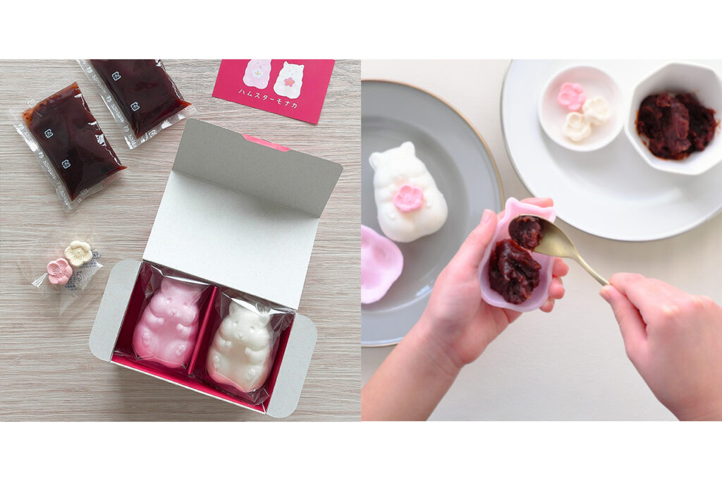 ハムスターモナカ紅白