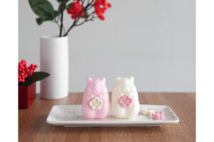 ハムスターモナカ紅白