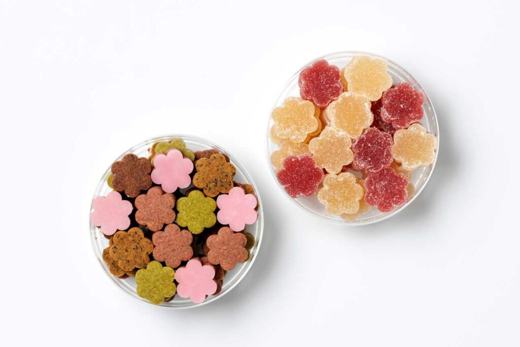 RAU 花つみクッキー、花つみジェリー