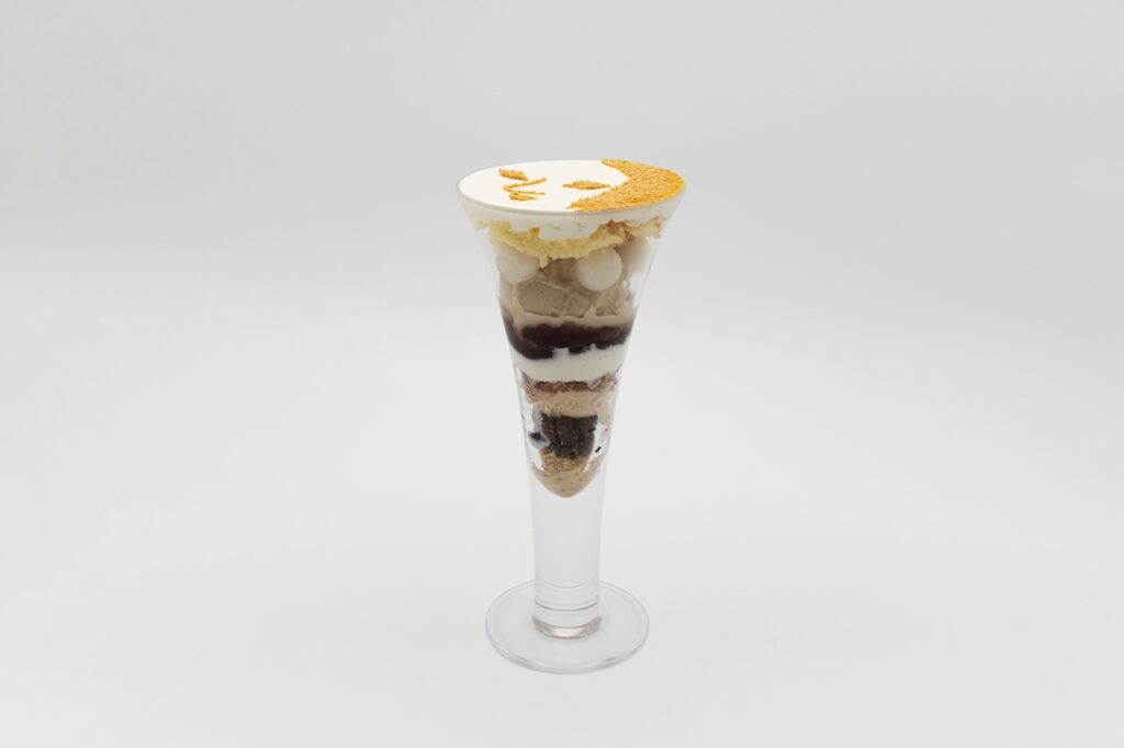 よーじや 嵯峨野嵐山店 黒蜜きなこパフェ