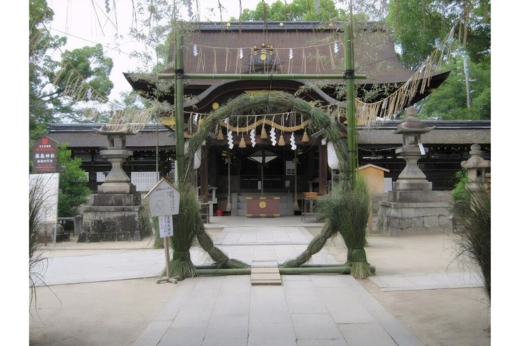 藤森神社　茅の輪