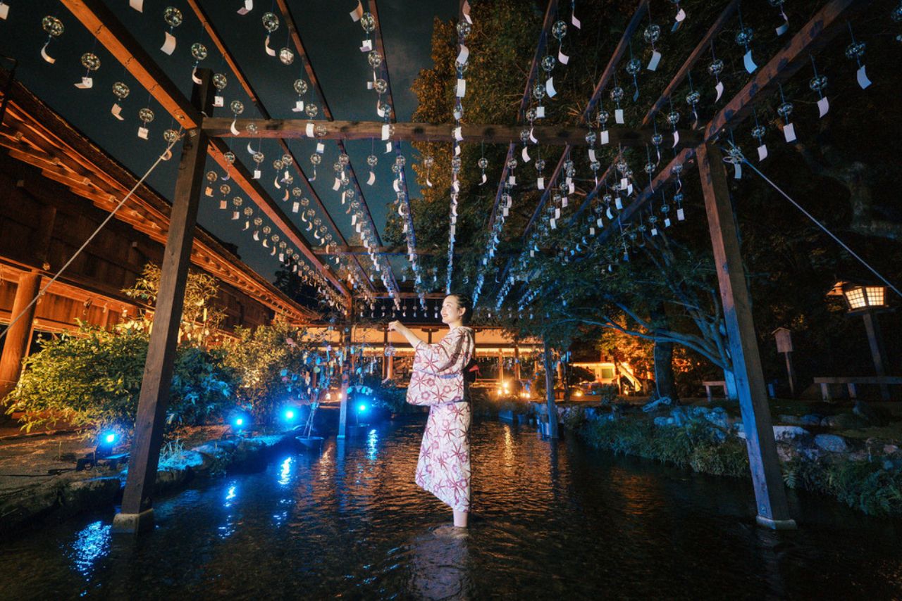 世界遺産で涼やかな夜を体感！『夏の夜間ライトアップ～龍神詣りと足