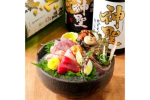 京都四条酒場　神聖　御造り5点盛り