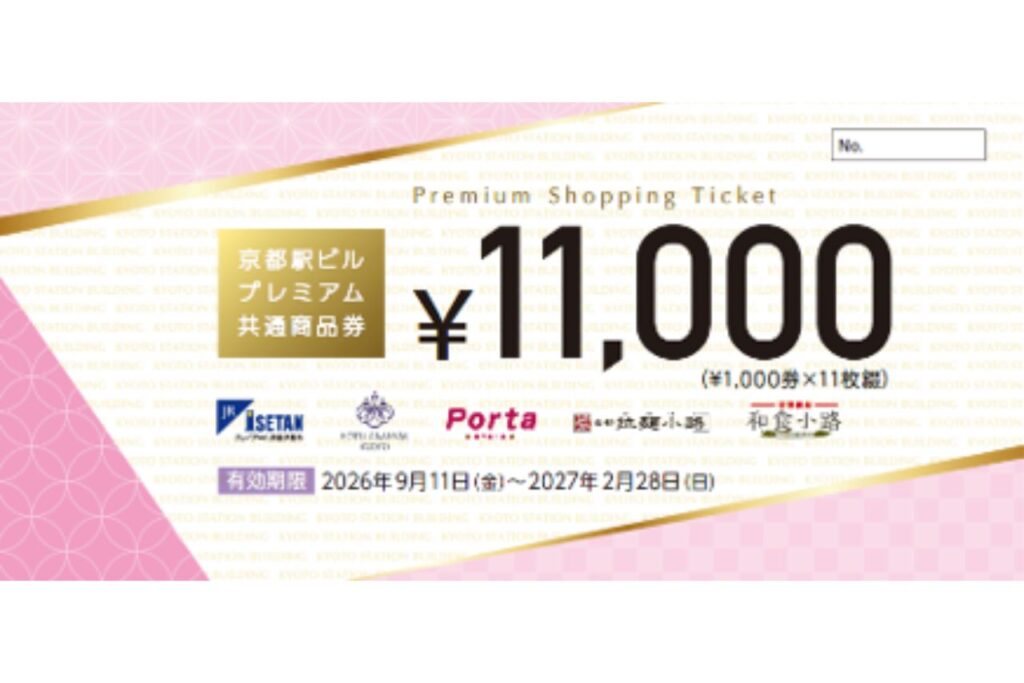 京都駅ビルプレミアム共通商品券
